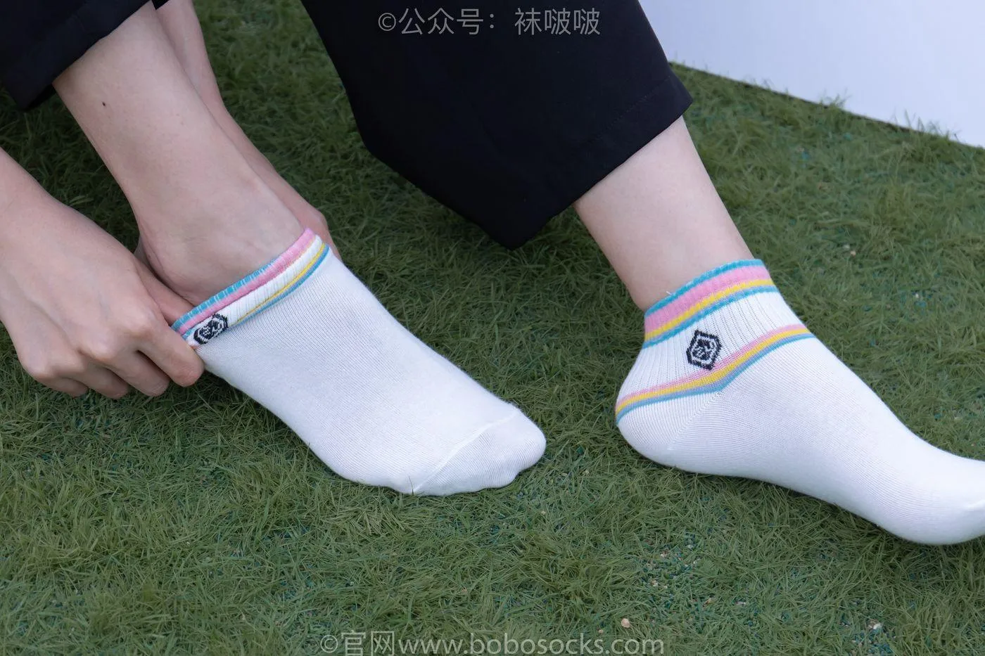 [BoBoSocks袜啵啵]NO.021 泡芙-板鞋、白棉袜、裸足 [131P]插图5